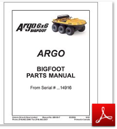 Каталог ARGO Bigfoot Parts Manual