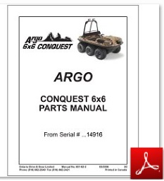 Каталог ARGO Conquest 6x6 Parts Manual