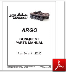 Каталог ARGO Conquest parts manual