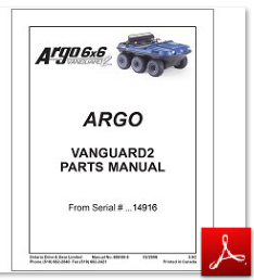 Каталог ARGO Vanguards Parts Manual
